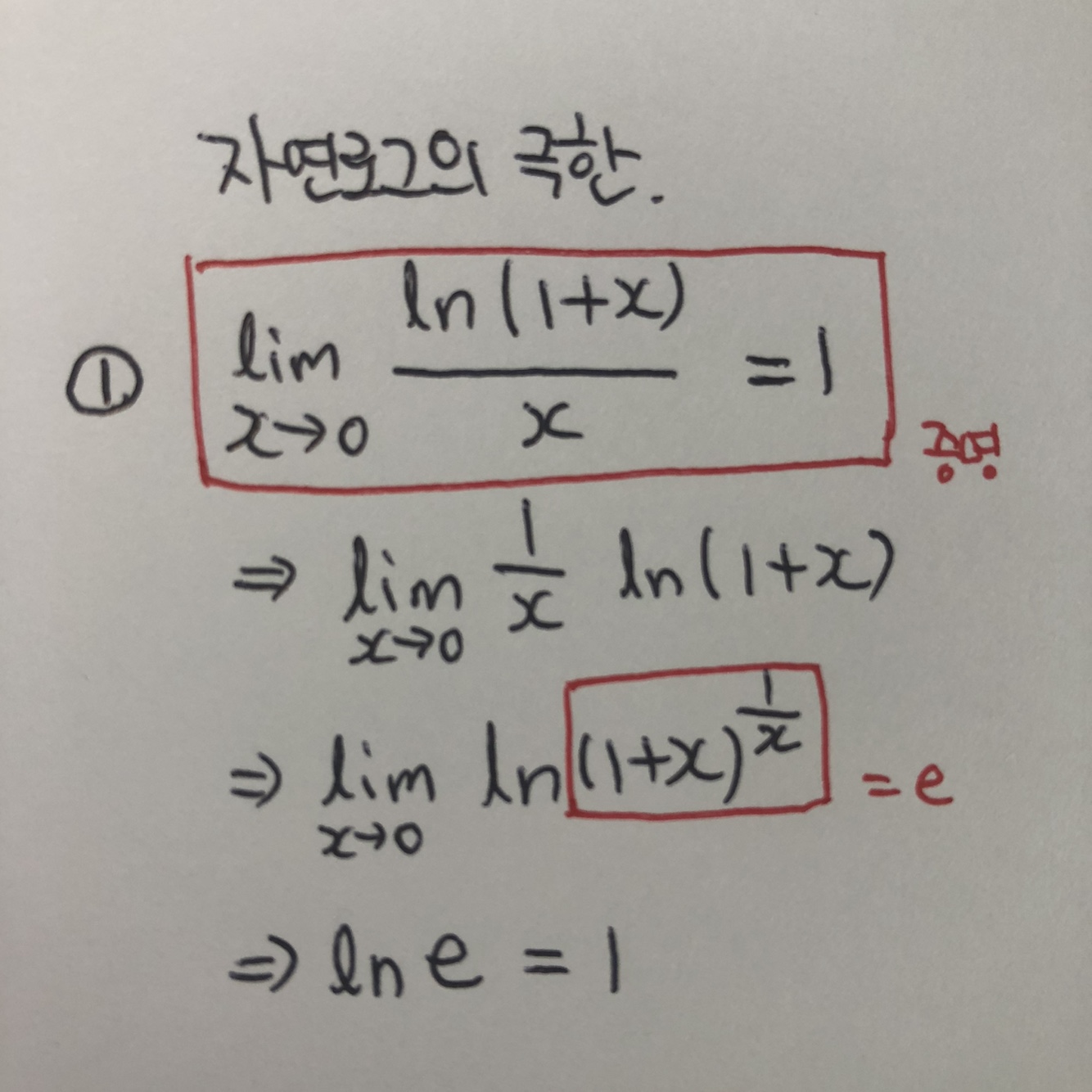 자연로그 극한1