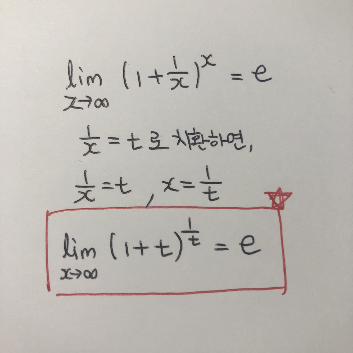 e 치환